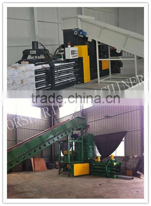 Hot Sale Horizontal Baler Waste Cardboard Pressbaler / Automatic Waste Paper Baler Machine