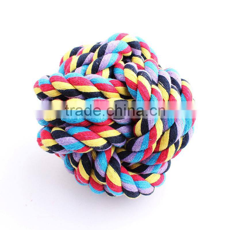 Pet cotton rope toys Cotton rope woven ball large size 11 cm