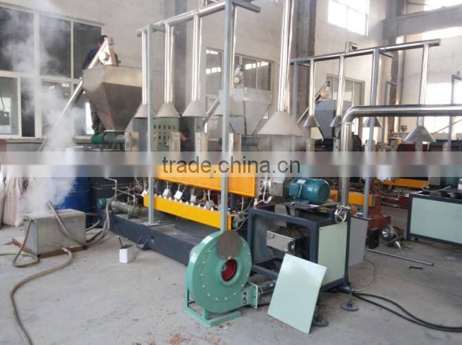 wpc pe pellet making machine wood plastic pellet production line