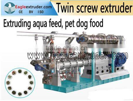 500kg/h twin screw extruder for food/pet food extruder/floating fish food extruder