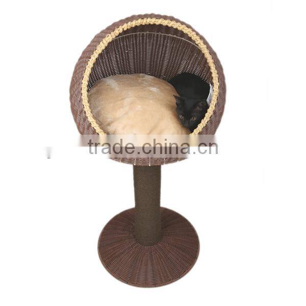 S&D handicraft luxury waterproof durable plastic rattan bed pet