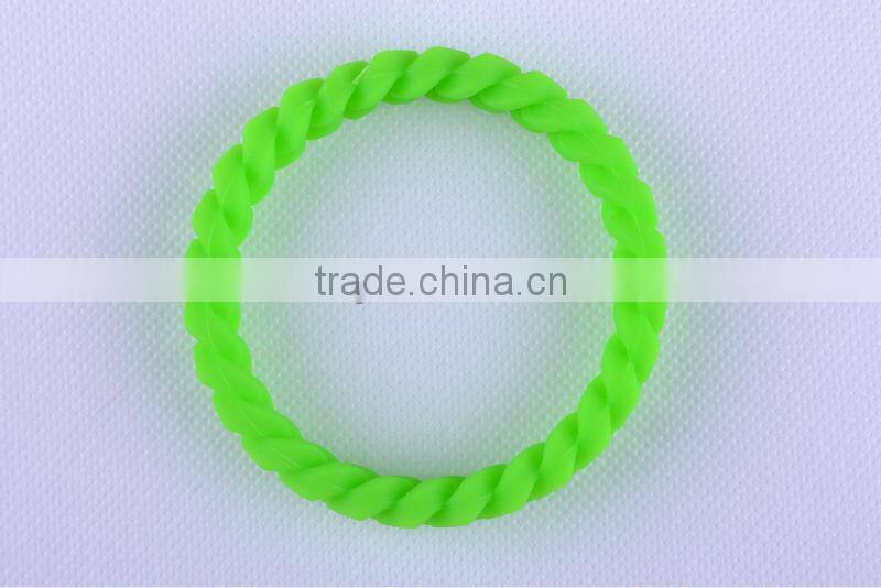 Newest hallow out chunky colorful silicone chain bracelet