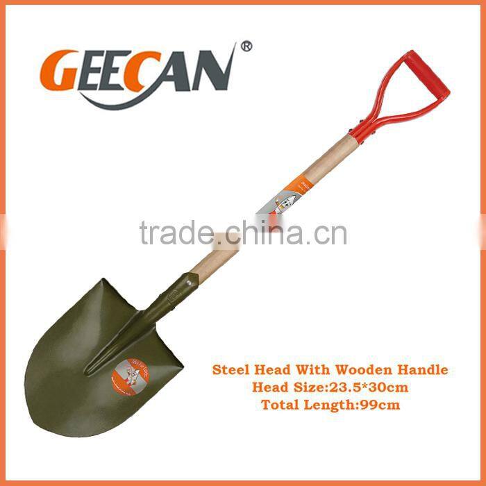 Round Spade With Steel Handle