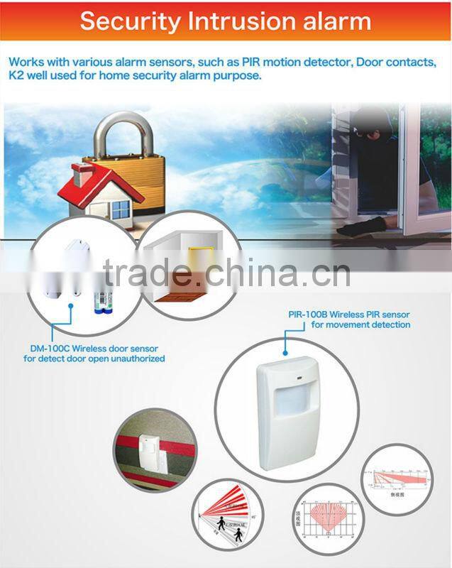 Auto Dialer wireless GSM SMS Alarm System with APP
