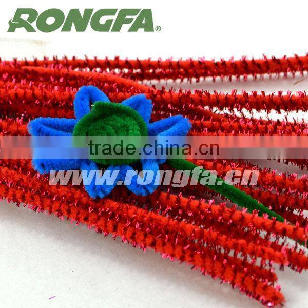 Handcraft christmas tinsel chenille stem for decorative