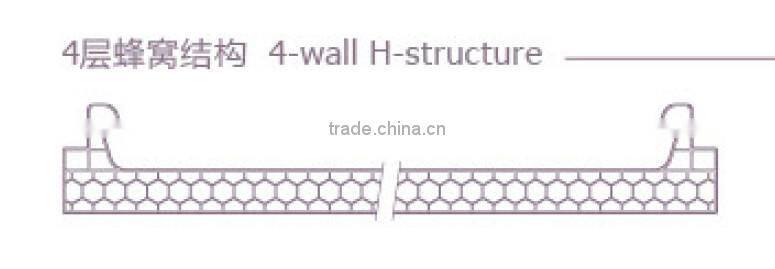 Swimming Pool Covering Width of 600mm Honeycomb Polycarbonate Sheet/ Polycarbonate Connector System