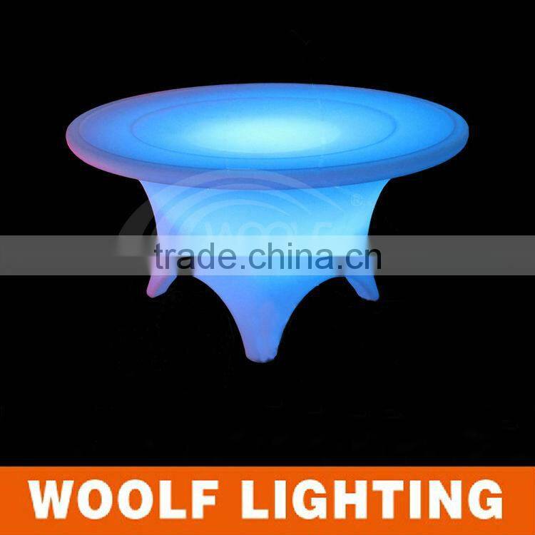 Colors Change led ktv party Furniture modern dinner cute led dinner table