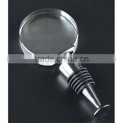 round blank crystal wine stopper bottle stopper