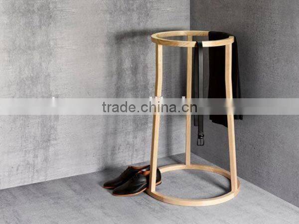 wooden clothes stand