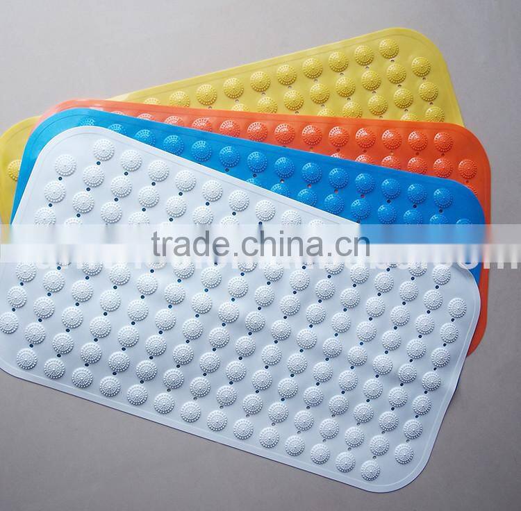 Heart Non-Slip PVC Mini Bath Mats,Heart PVC Anti slip Bath tub Appliques w/suction cup, Customized pvc mini bathroom mat