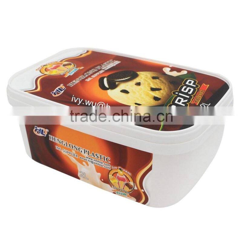 2L Plastic Ice Cream Containers, Ice Cream Tub from Packaging Suppliers