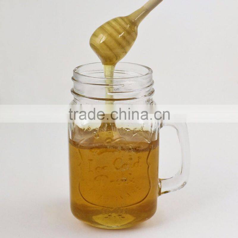 Haonai wholesale glass honey mason jar with handle