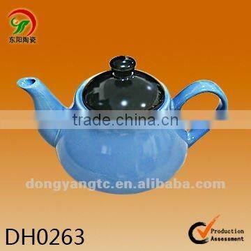 875cc Blue glazed modern ceramic teapots