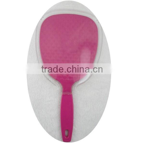 Two pcs of hand held mirror with double clamshell of mirror for beauty