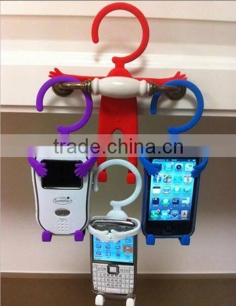 Silicone Slap Band Mobile Phone Holder for Mobile and Earphone