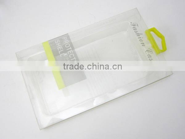 Transparent box with a color hook, Packaging box for iphone phone case