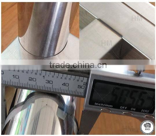 Adjustable Kitchen Stainless Steel Work Table With Backplane and Shelf