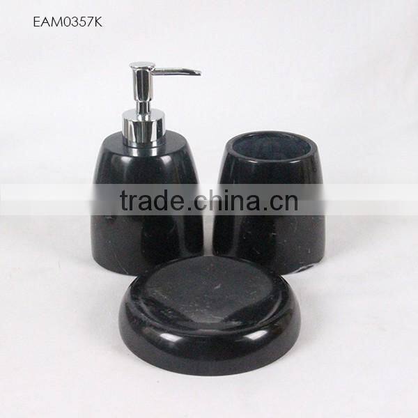 Marble home decor bathroom accessories sets designed from factory wholesale