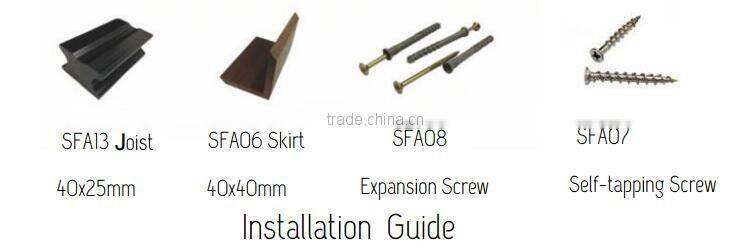 Exterior waterproof WPC Wood plastic composite wall panels wpc wall cladding