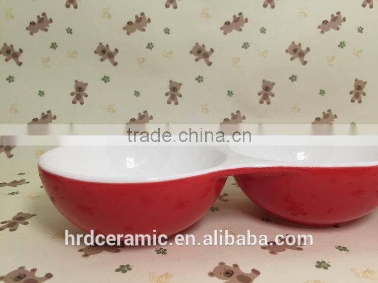High quality grids plate ceramic fruit plate/grid plate/food dish