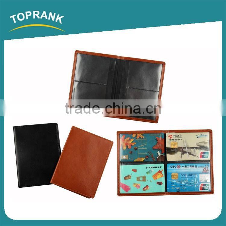 Toprank Best Selling Special Design Portable Men Business Card Holder Pu Bank Card Credit Atm Card Holder