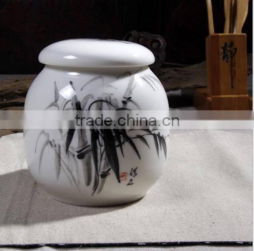 2016 cheap small size porcelain cremation jar for ashes