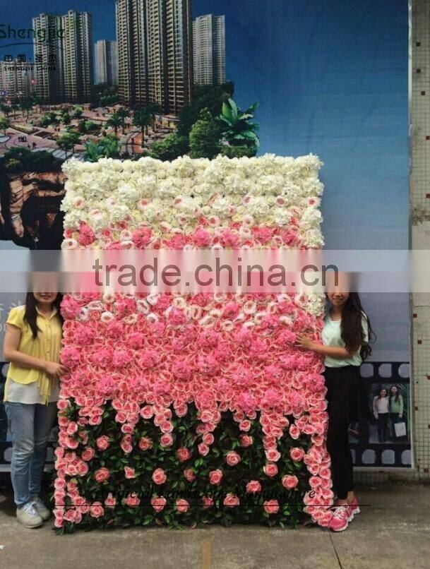 artificial flower wall with ODM design,hot sale flower wall manufacturer