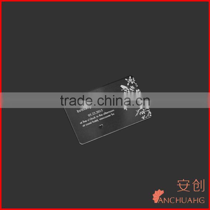 acrylic wedding invitation