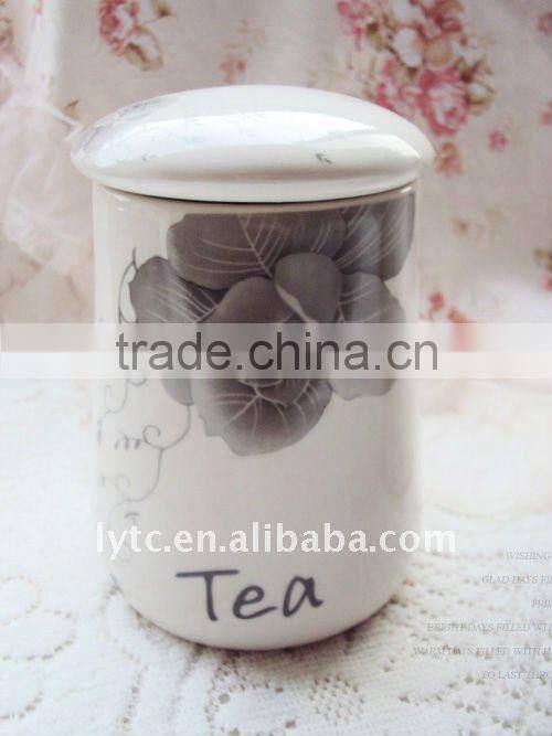 2015 new style Kitchen ceramic food canister