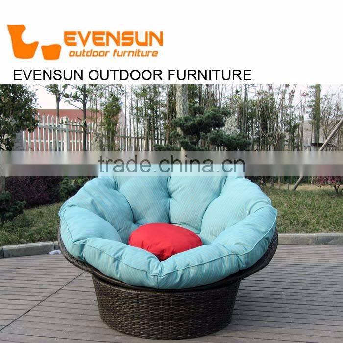 Patio furniture rattan wicker living room office swivel chair
