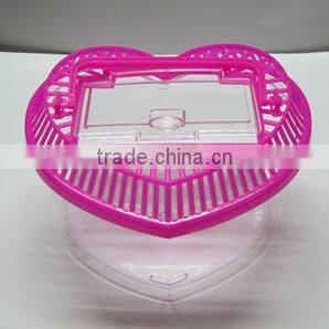 plastic heart-shaped aquarium fish tank