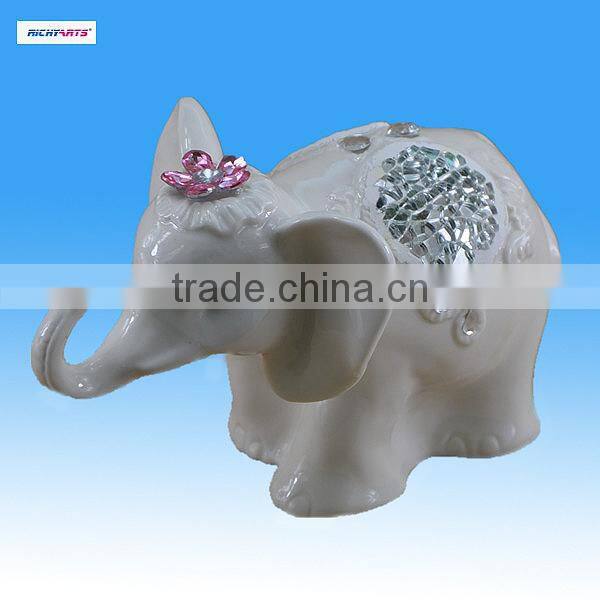 hot sale porcelain king elephant figurine