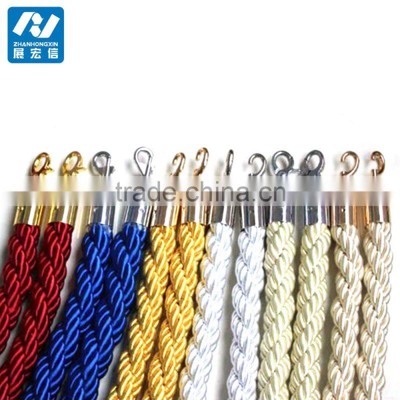 Portable Crowd Control Barrier Rope Queue Twisted Rope Barrier
