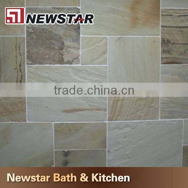 Top quality wonderful color sandstone wall decoration