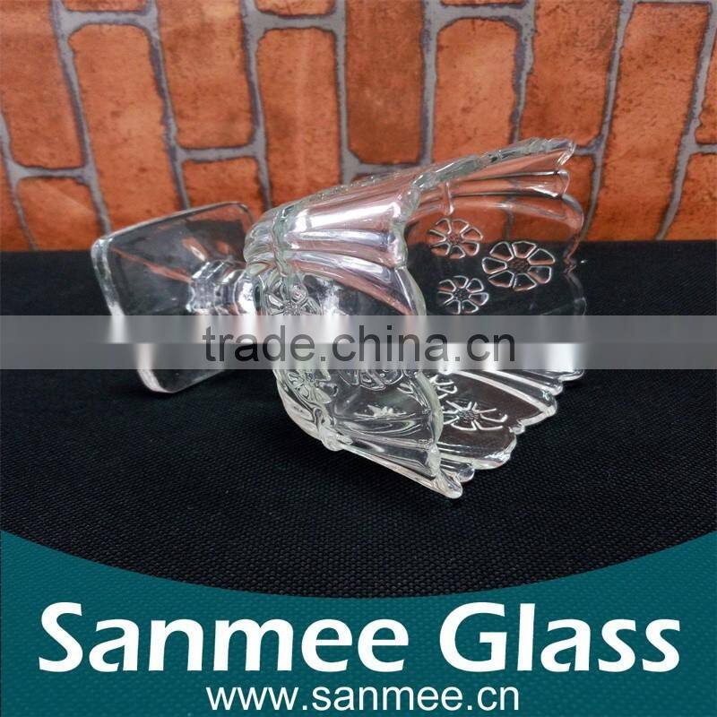 Square Shape Glass Ice Cream Cup for Wholesale