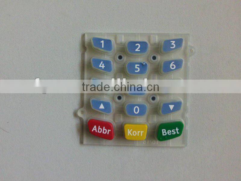 Silicone keypads for calculator rubber keypad for computing counter