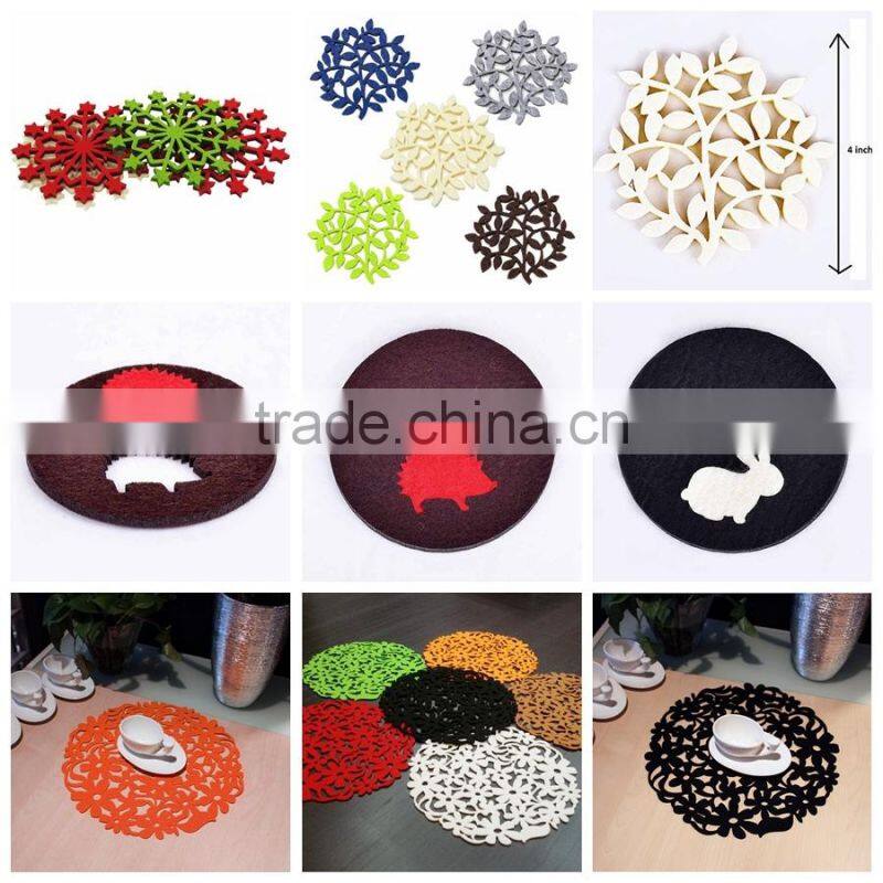 OEM felt cup mat/felt coaster