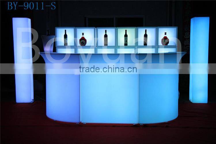 modern led mini bar counter led bar table, led lighted furniture