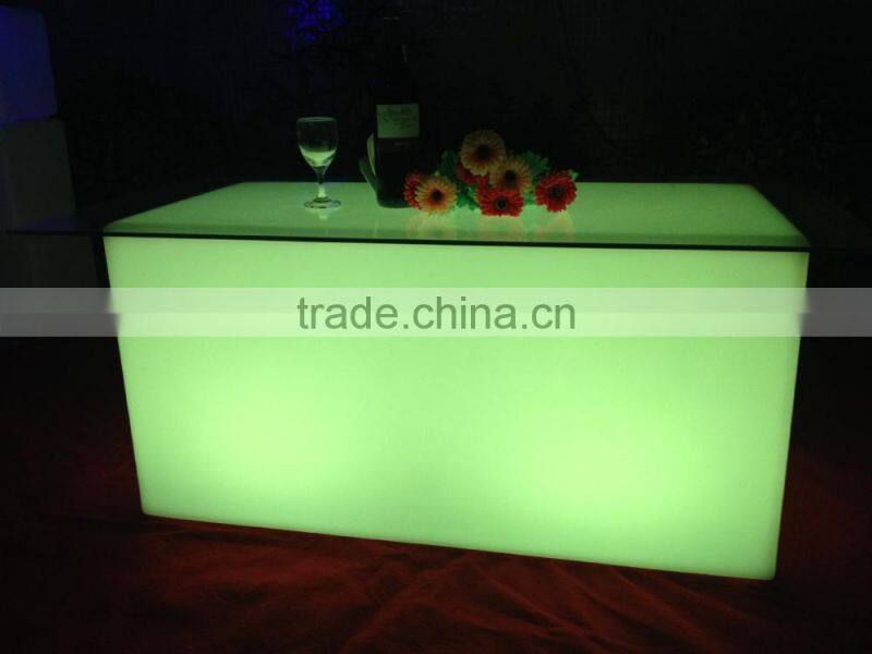 Led bar furniture,club bar table chair/Led cuboid bar table