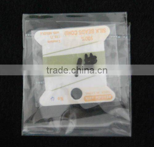 wholesale 100% bead silk threading cord with needle attached