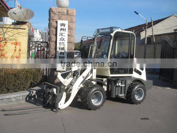 Hot sale 4WD mini 0.8ton 800KG HZM908 ZL08 wheel loader