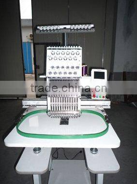 TP1201(400x450)single head flat+cap+T-shirt computerized embroidery machine