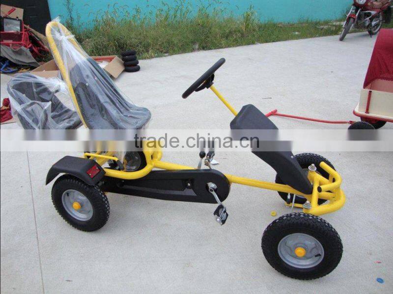 2 seat pedal go kart for kids with mp3 music
