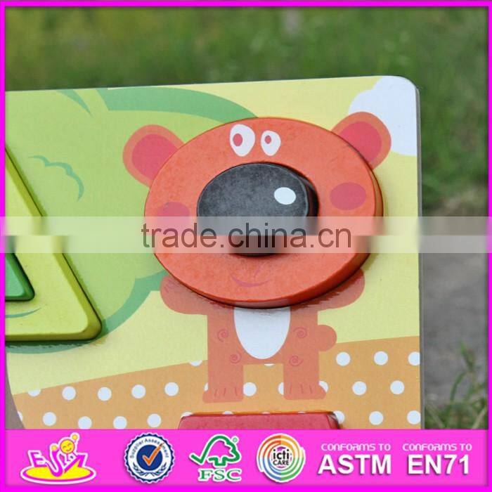 2017 New product baby 3D diy wooden puzzle board W14D024