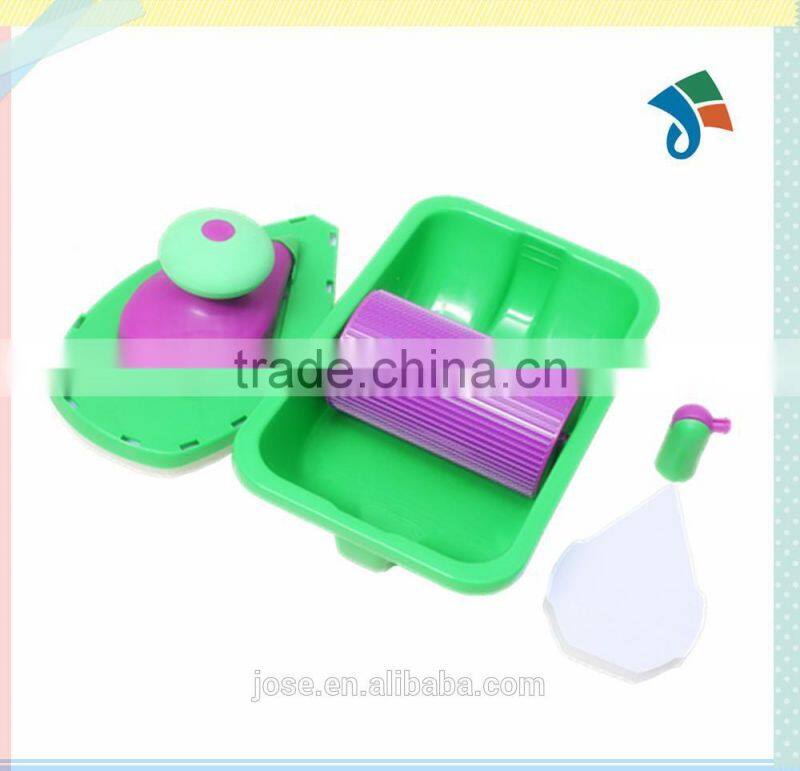 2set Sponge Decorative Paint Roller and Tray Set Painting Brush paint pad pro Point N Paint Household Wall Tool Drop