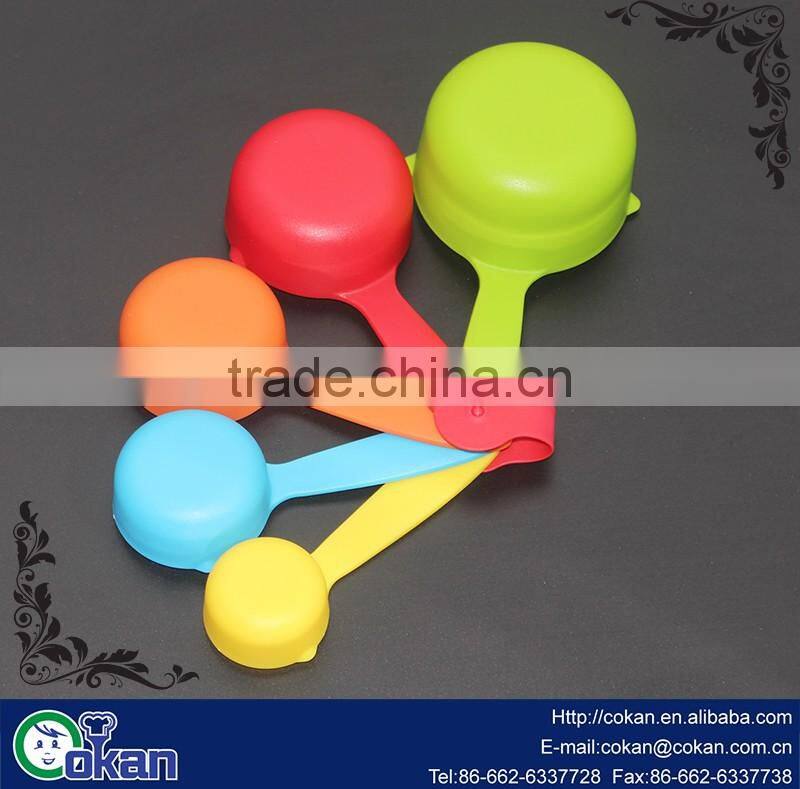 Hot Selling 5pcs Plastic Measuring Cup Set,colorful measuring cup CK-S043