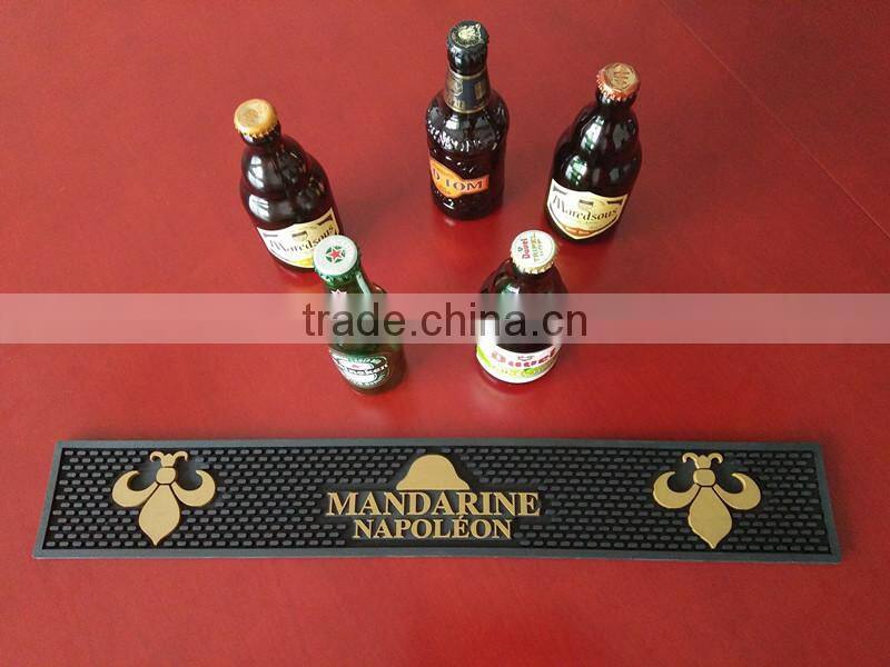 fashion cool design custom anti-slip beer bar mat for bar