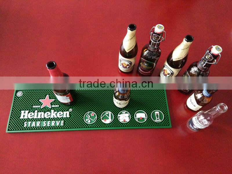 Promotion bar mat suppliersTop Quality PVC Customized bar spill mat