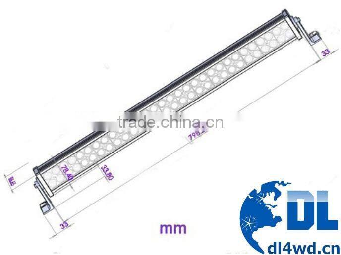 4x4 Led Strip Light Bar 31.5inch Spot / Flood LED Light 180W