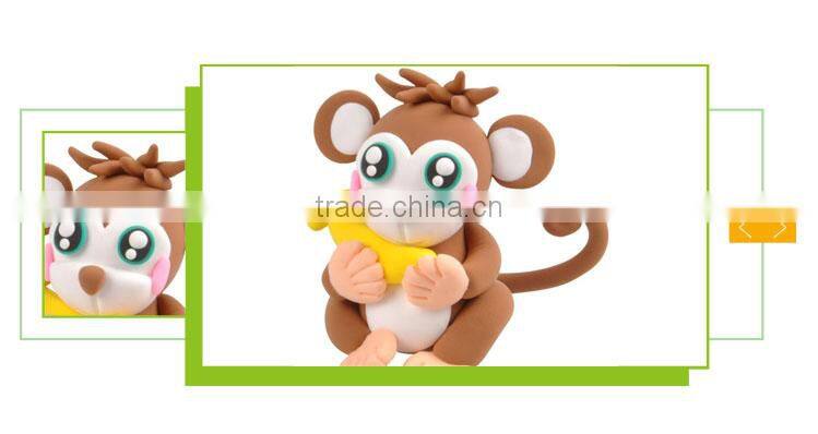 Hot sale kids play funny monkey toys modeling clay playdough sets